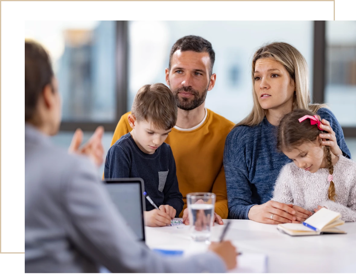 Parents and children in consultation